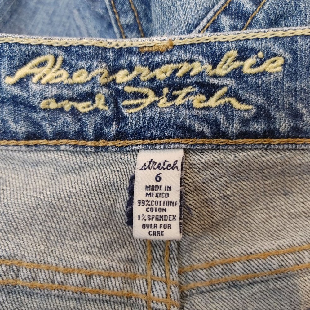 Abercrombie & Fitch Women's Straight Leg Stretch Mom Jeans 6 - Picture 3 of 3